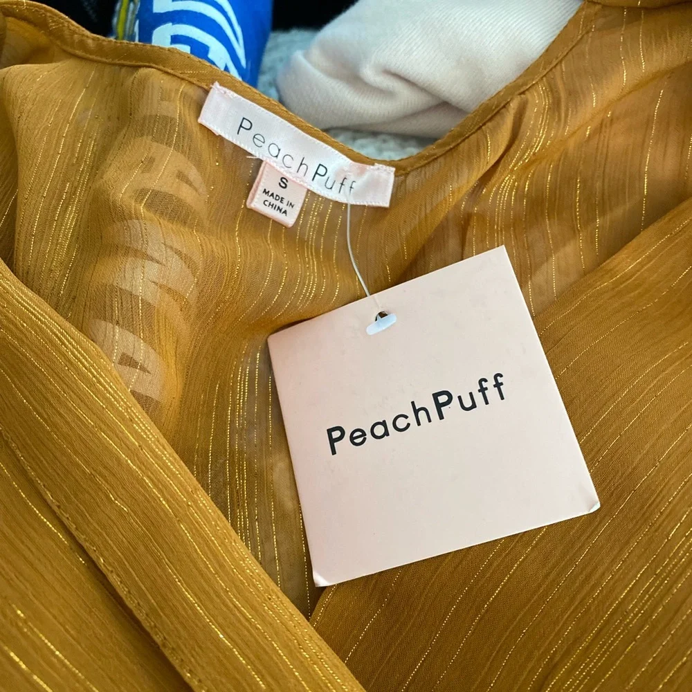 Forever 21 Peach Puff Woven Top in Rust - Picture 3 of 3